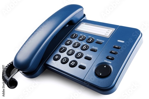 Blue office phone