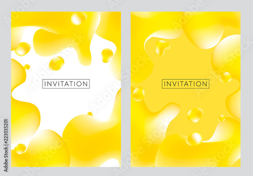 Pastel yellow creative flui...