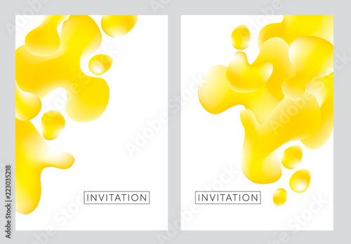 Pastel yellow creative flui...