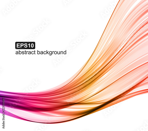 Abstract colorful wave background. Vector illustration.