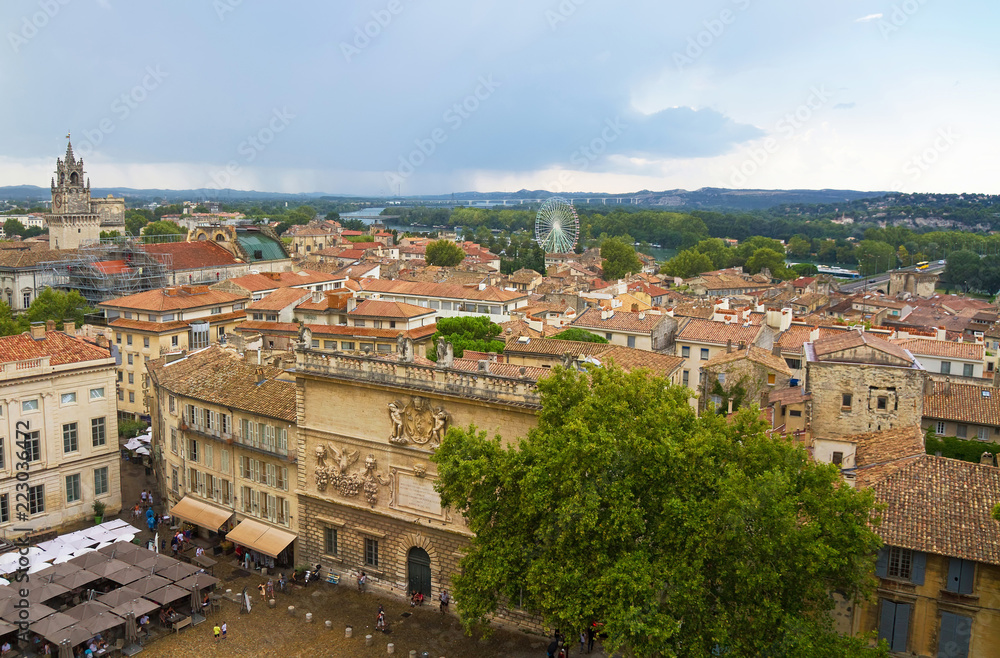 Stadtpanorama von Avignon