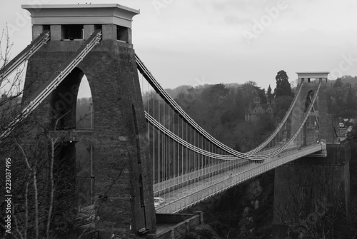 Clifton Suspension bridge over the river Avon in Bristol, UK