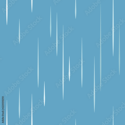 Seamless pattern. Falling drops. Light drops on a blue background. Abstract.