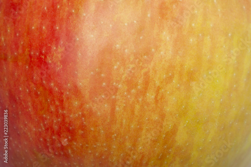 red apple close up details micro shoot