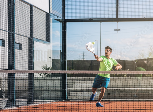 Man playing padel