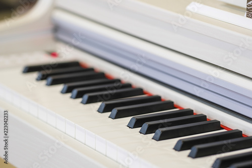 Wallpaper Mural Piano key close up Torontodigital.ca