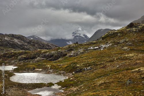 Mountain lake view. Jotunheimen National Park. Norway © photosaint