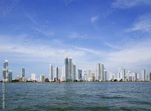 Cityscape of Cartagena  famous resort in Colombia  South America