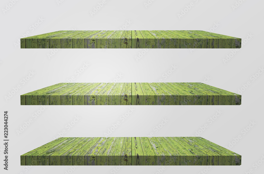 Obraz premium wooden shelf texture background