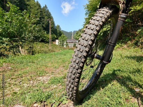 Mountain bike in the nature. Slovakia