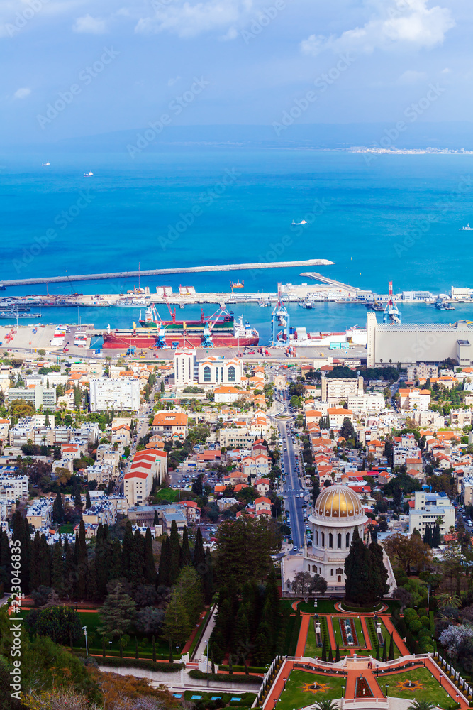 Aerial View of Haifa city