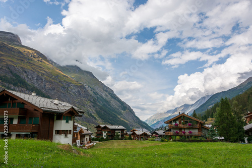 Zermatt in the Swiss alps near the Matterhorn