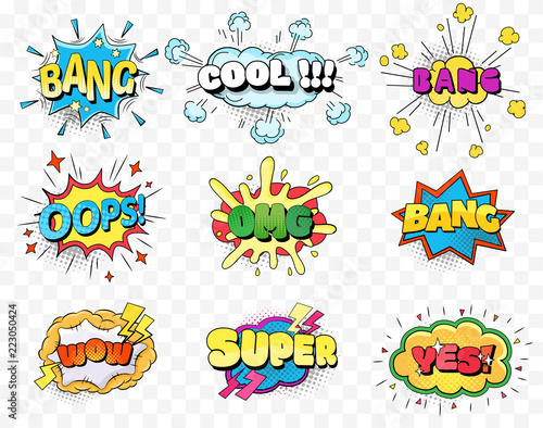 Set of speech bubbles