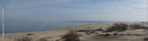Fotografi panorama sand dune curonian spit