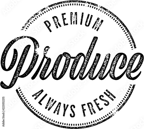 Premium Fresh Produce Farm Stand Sign