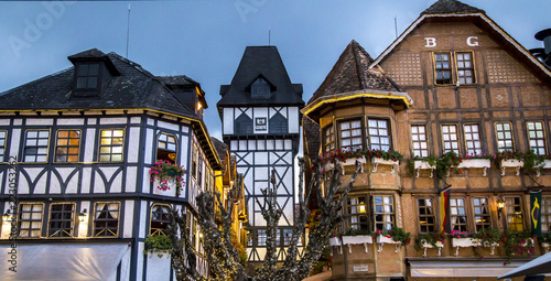 Campos do Jordao, Brazil - 15/09/2018: typical architecture of the center