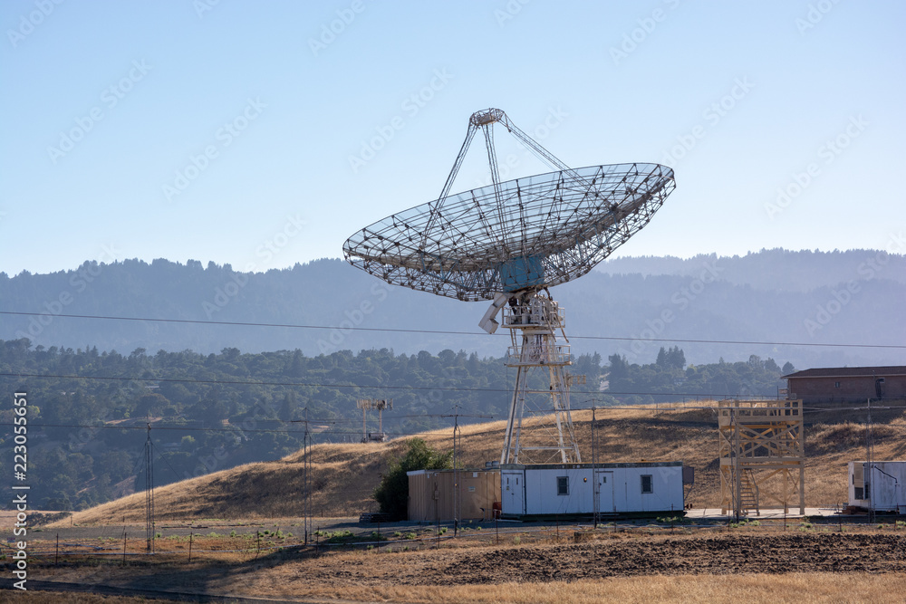 satellite dish in the desert