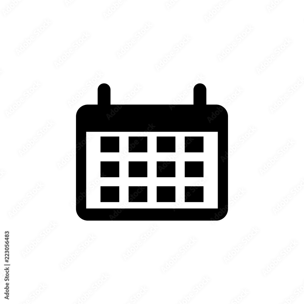 The icon of calendar, almanac, menology. Simple flat icon illustration of calendar, almanac, menology for a website or mobile application on white background The icon of calendar, almanac, menology. Simple flat icon illustration of calendar, almanac, menology for a website or mobile application on white background