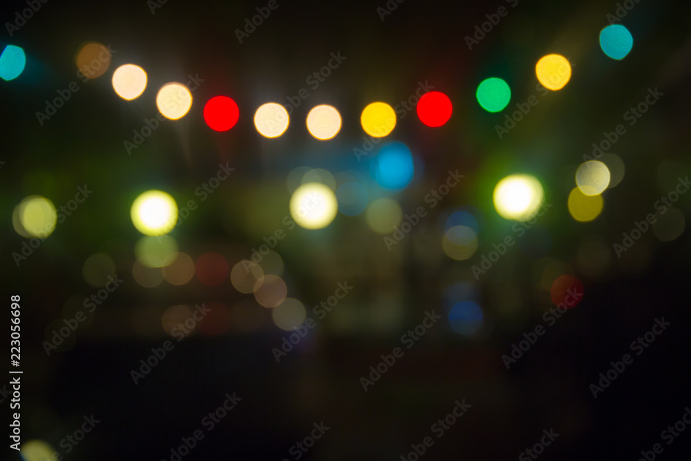 defocused bokeh lights, blur bokeh light, bokeh background. colorful light  spot on black background. image for background, wallpaper, copy space.  Stock Photo | Adobe Stock