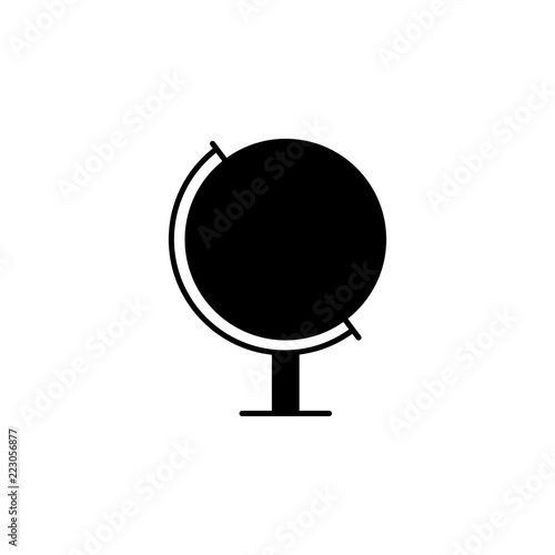 The icon of globe, sphere. Simple flat icon illustration of globe, sphere for a website or mobile application on white background