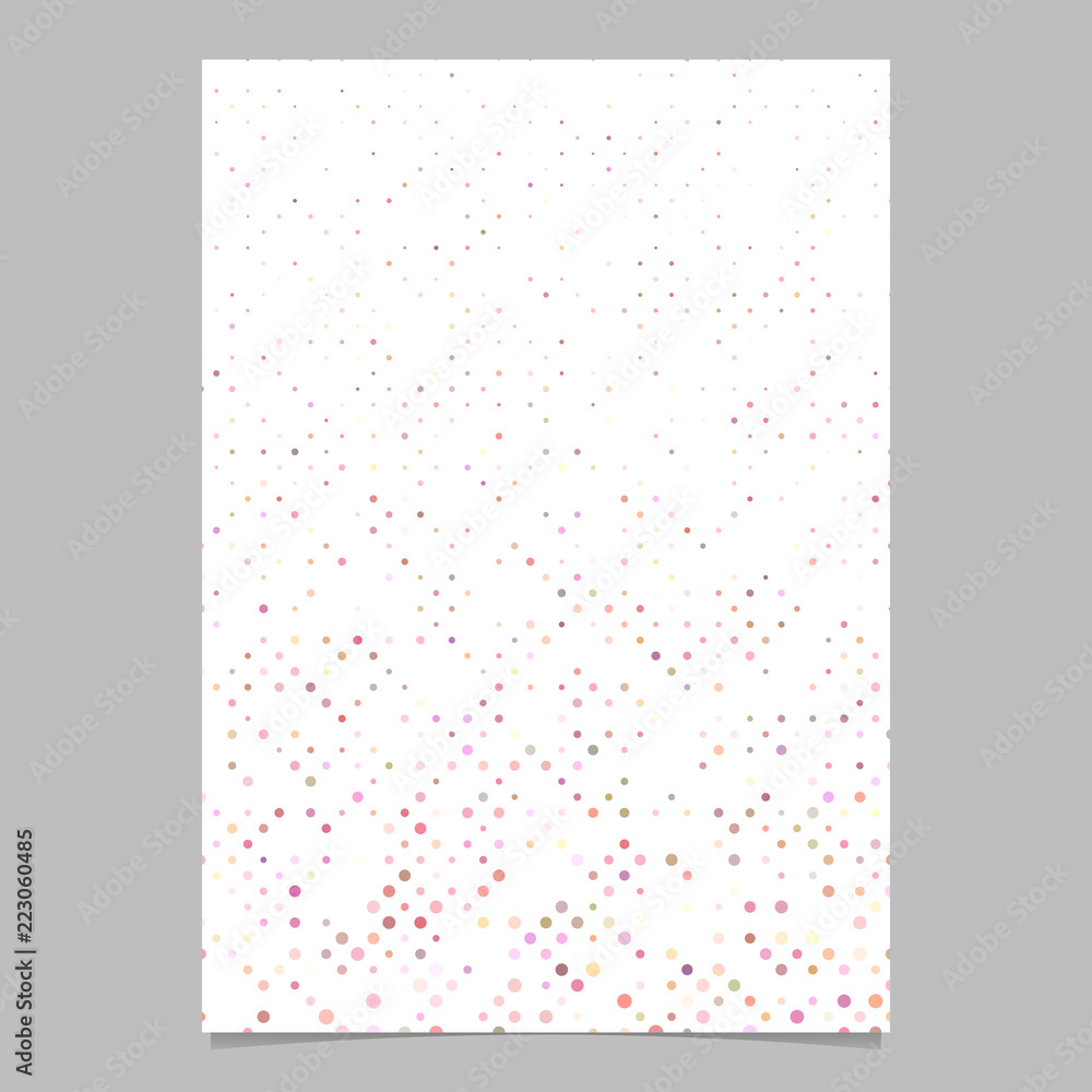 Abstract geometrical circle pattern poster background template - vector design