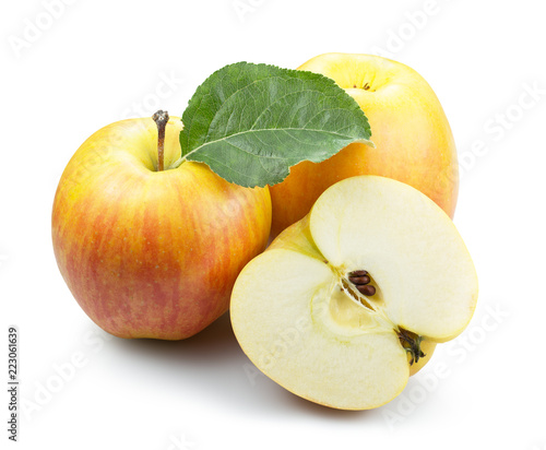 apples isolated on a white background