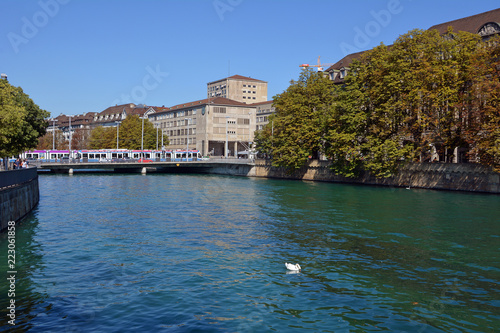 Zürich, Limmat, Walchebrücke