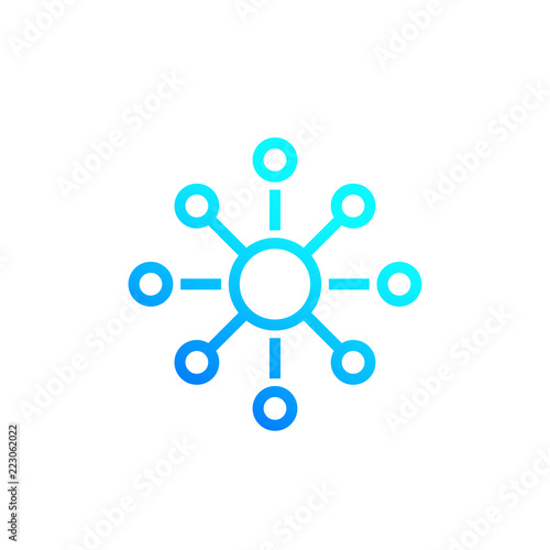 Connections, connect vector icon