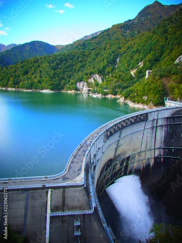 Kurobe dam in Japan