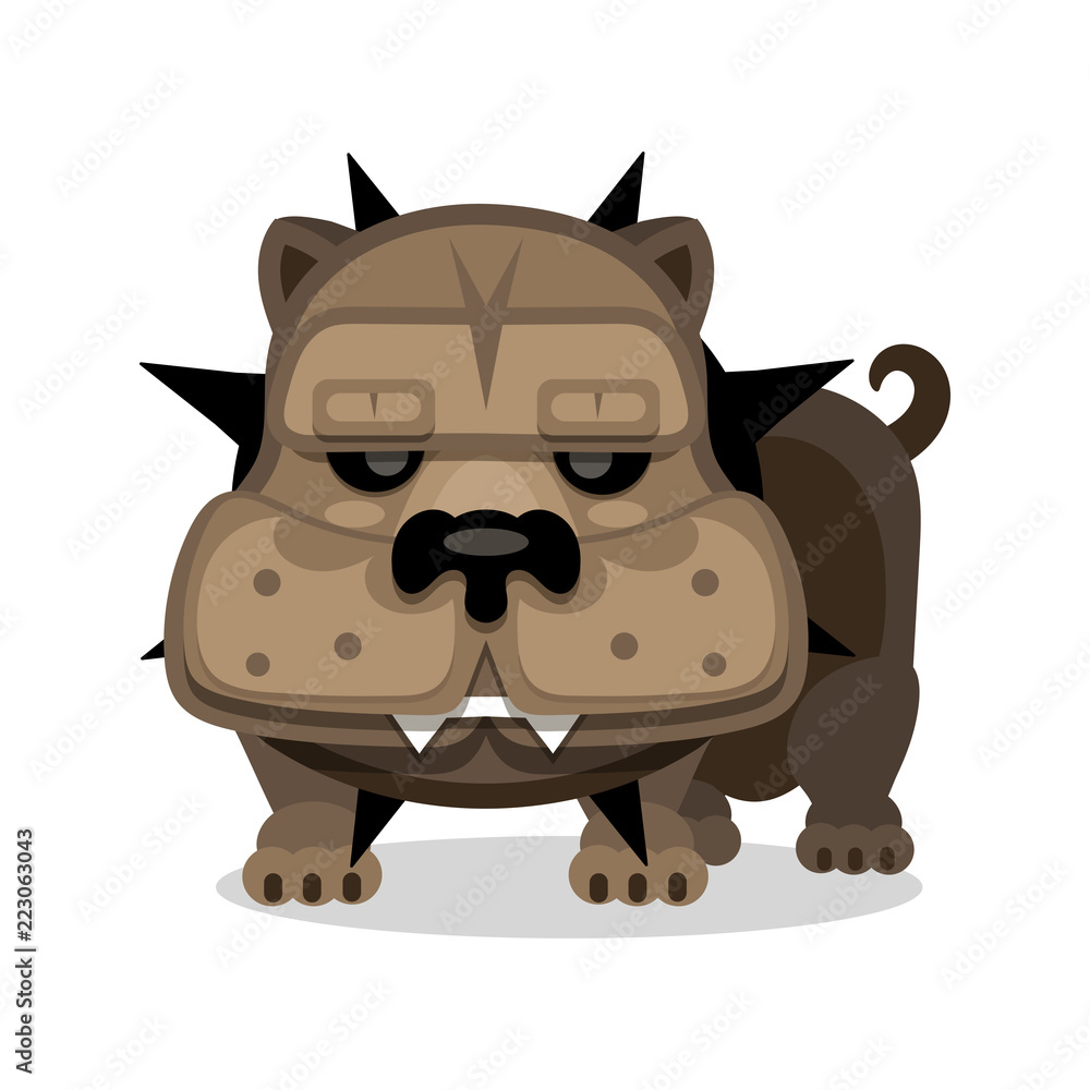 Dog boxer boy isolated on white background vector Dog boxer boy isolated on white background vector
