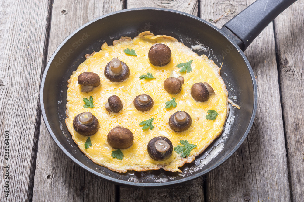 Omelette with mushroom Omelette with mushroom