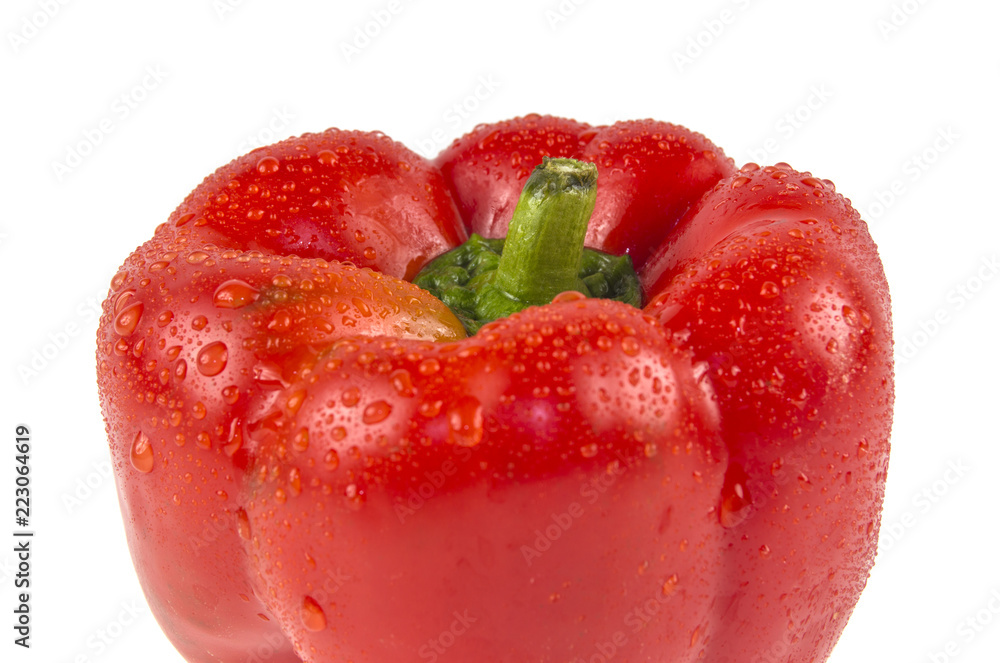 red pepper on isolated white background red pepper on isolated white background