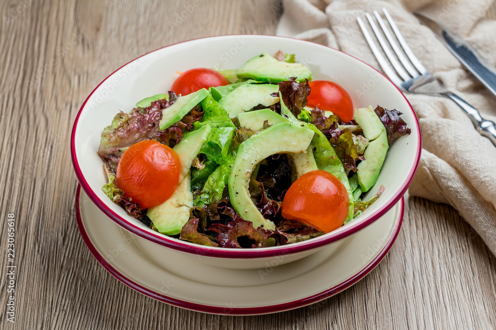 vegetable salad with avocado vegetable salad with avocado