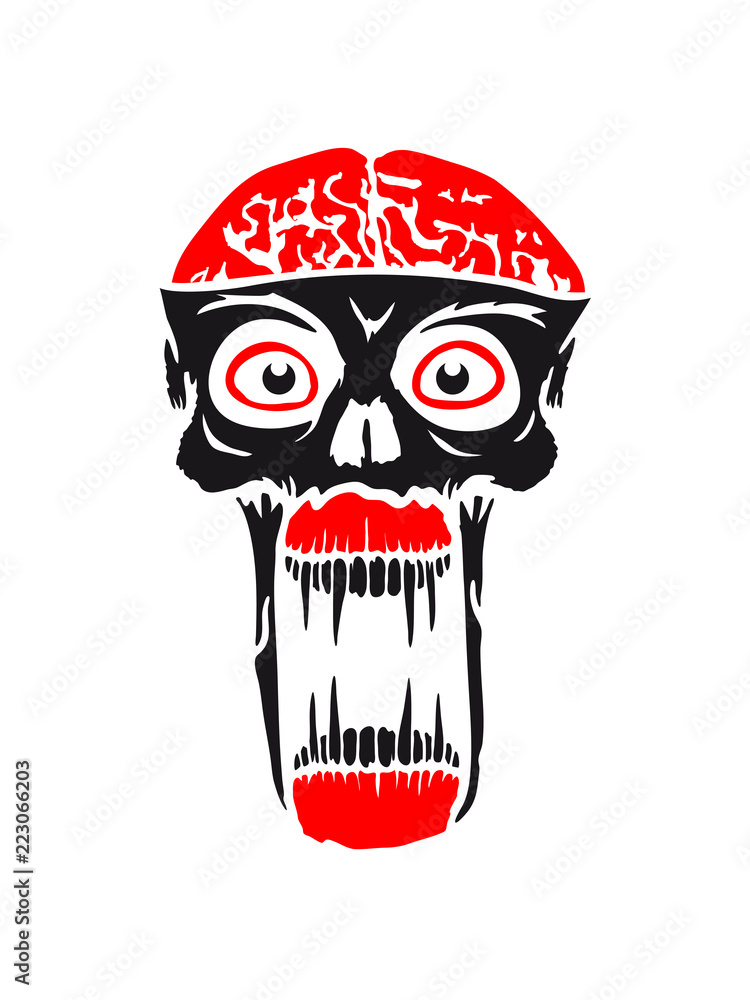 design tattoo zombie monster gehirn halloween horror gruselig ekelig gefährlich böse schreien hässlich alien hölle dämon comic cartoon clipart hässlich Stock Illustration | Adobe Stock design tattoo zombie monster gehirn halloween horror gruselig ekelig gefährlich böse schreien hässlich alien hölle dämon comic cartoon clipart hässlich Stock Illustration | Adobe Stock