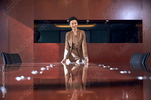 Business women in the conference room photo