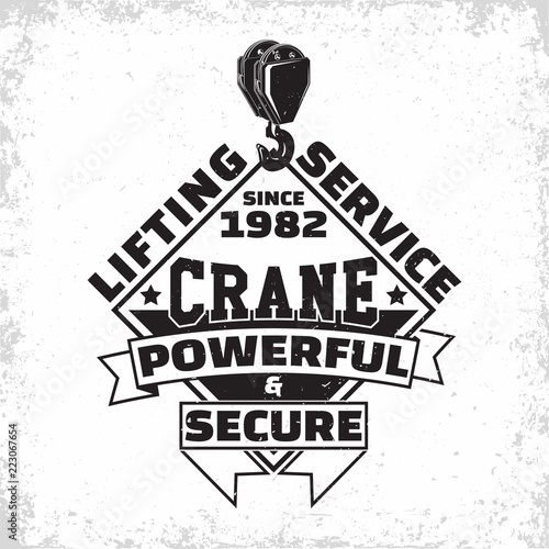 crane emblem design