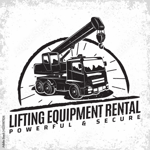 auto crane emblem design