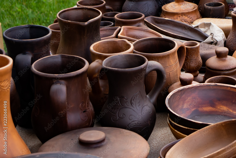 Ukrainian traditional ceramic handmade crockery Ukrainian traditional ceramic handmade crockery