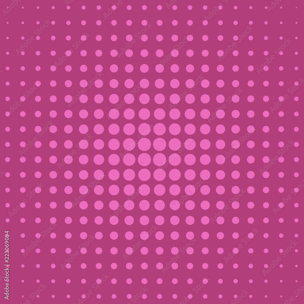Pink retro abstract halftone dotted pattern background design