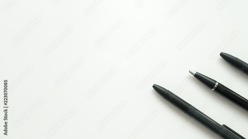 Pencil stack copy space on white background Pencil stack copy space on white background