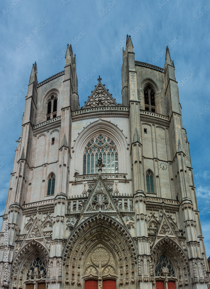 Obraz premium Kathedrale von Nantes - Hauptfassade