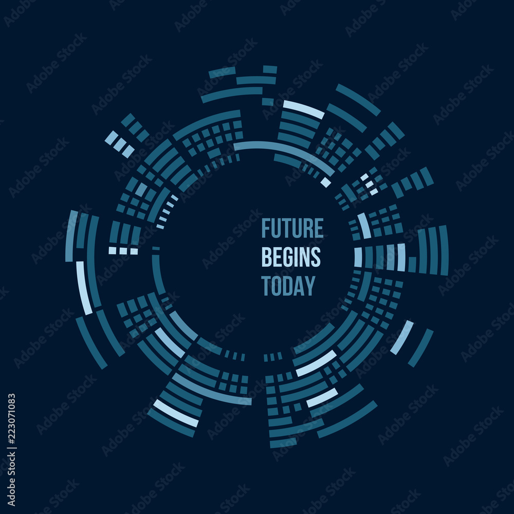 Obraz premium Abstract technology background with various technology elements