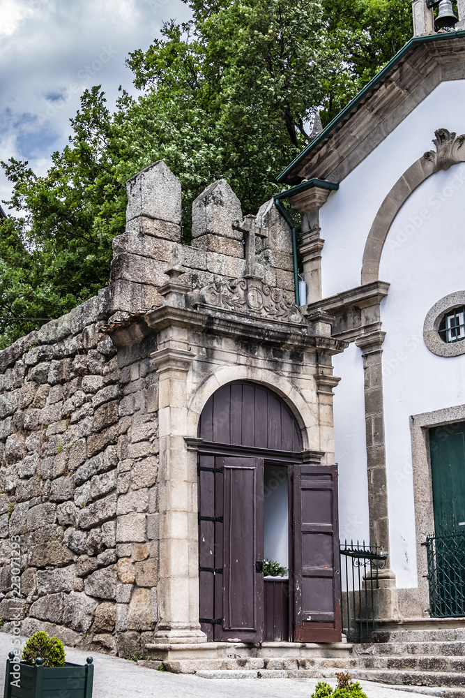Guimaraes Chapel of Our Lady of Guia (Capela de Nossa Senhora da Guia). It is one of the seven chapels erected in 1727. Guimaraes, Braga District, Norte Region, Portugal, Europe.