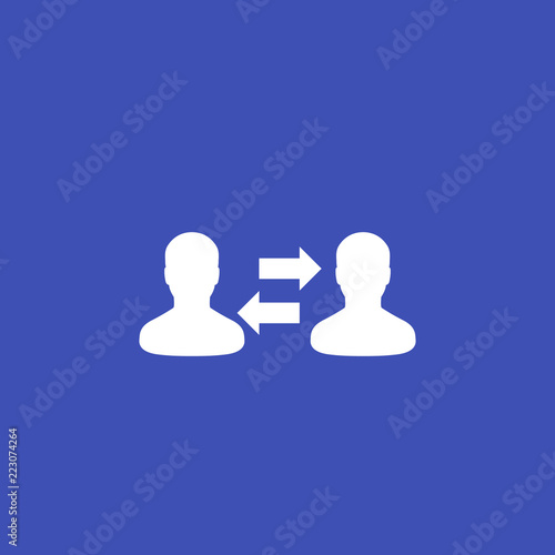 people interaction vector icon