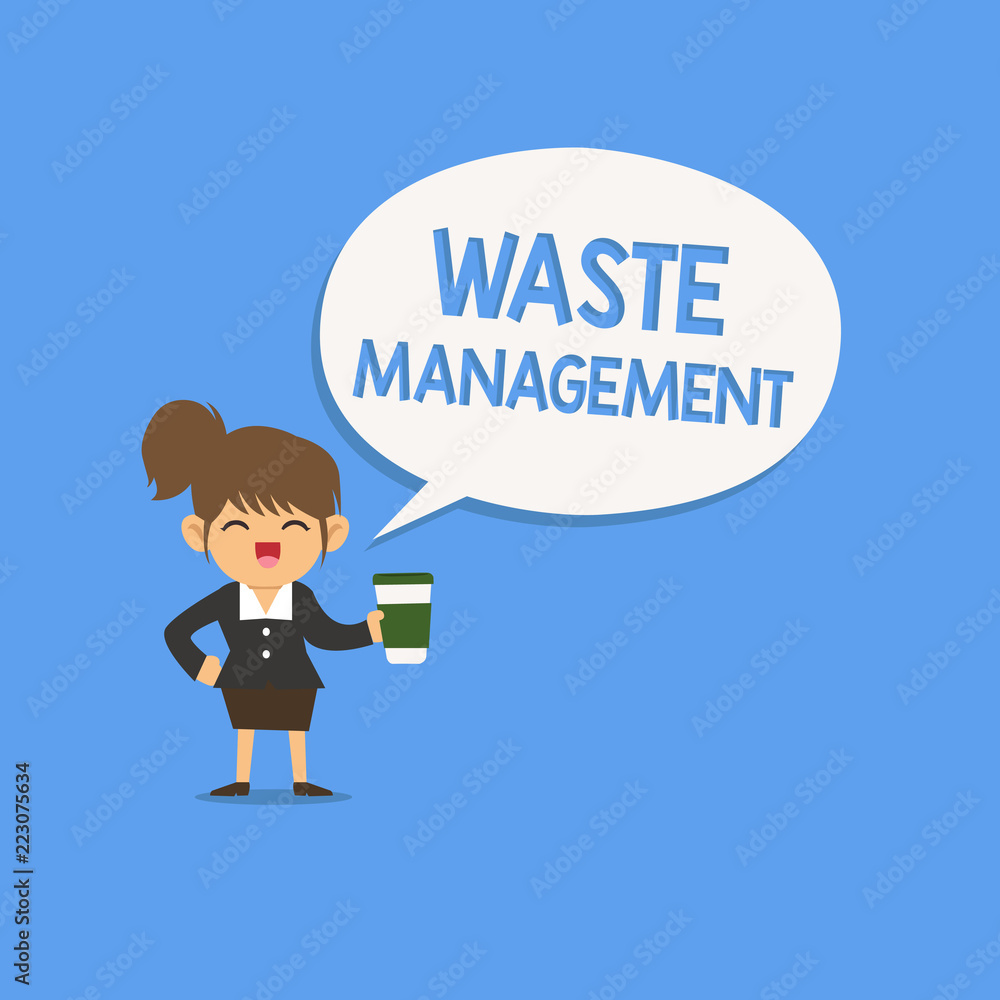 Handwriting text writing Waste Management. Concept meaning actions required manage rubbish inception to final disposal. Handwriting text writing Waste Management. Concept meaning actions required manage rubbish inception to final disposal.