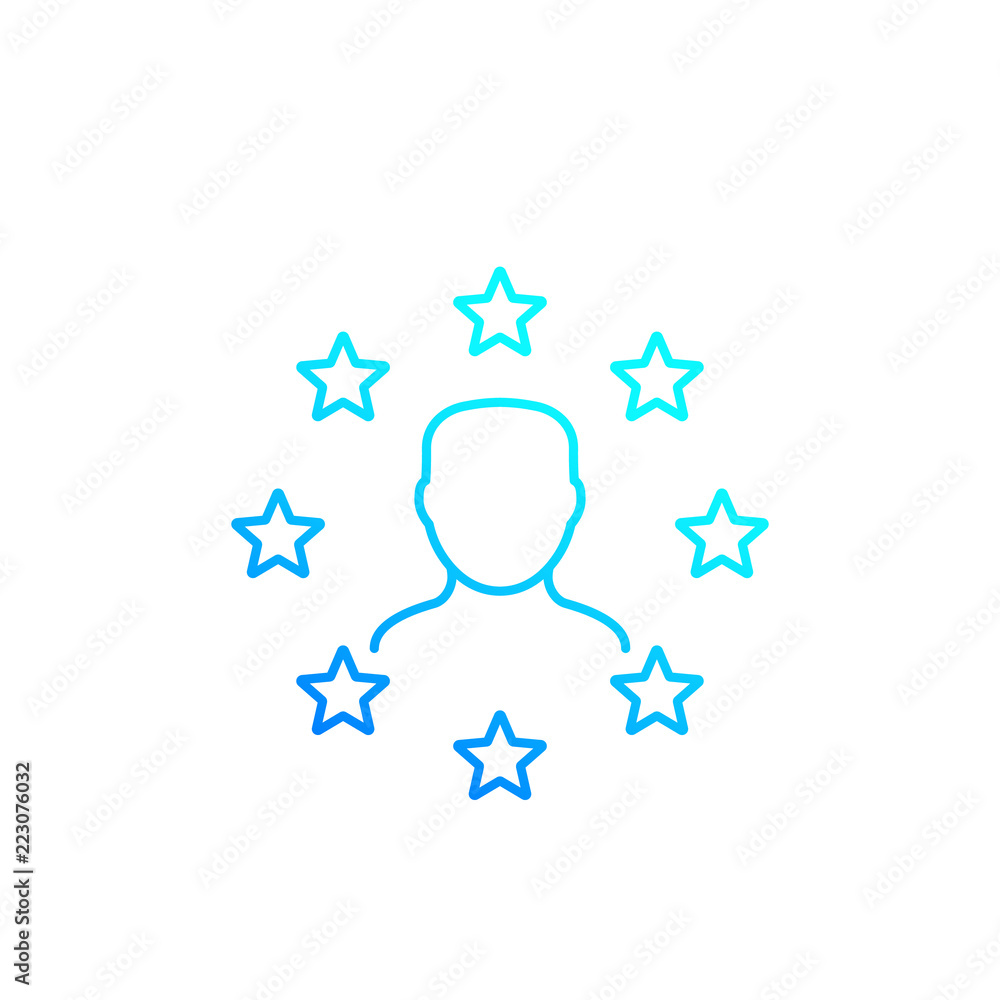 celebrity line vector icon celebrity line vector icon