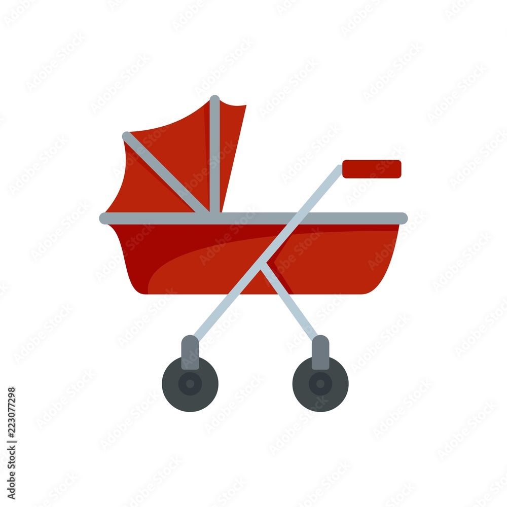 New baby carriage icon. Flat illustration of new baby carriage vector icon for web design New baby carriage icon. Flat illustration of new baby carriage vector icon for web design