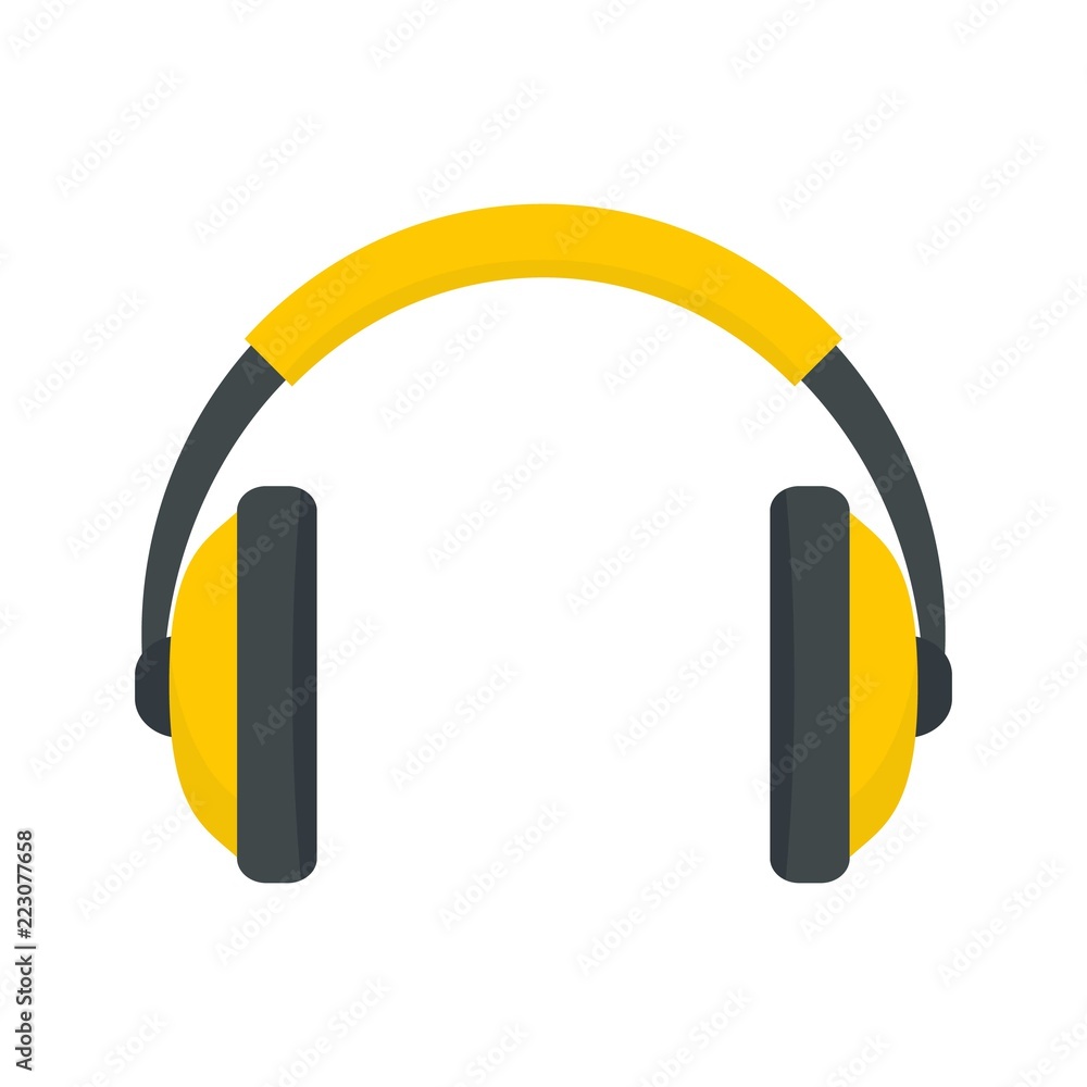 Rap headset icon. Flat illustration of rap headset vector icon for web design Rap headset icon. Flat illustration of rap headset vector icon for web design