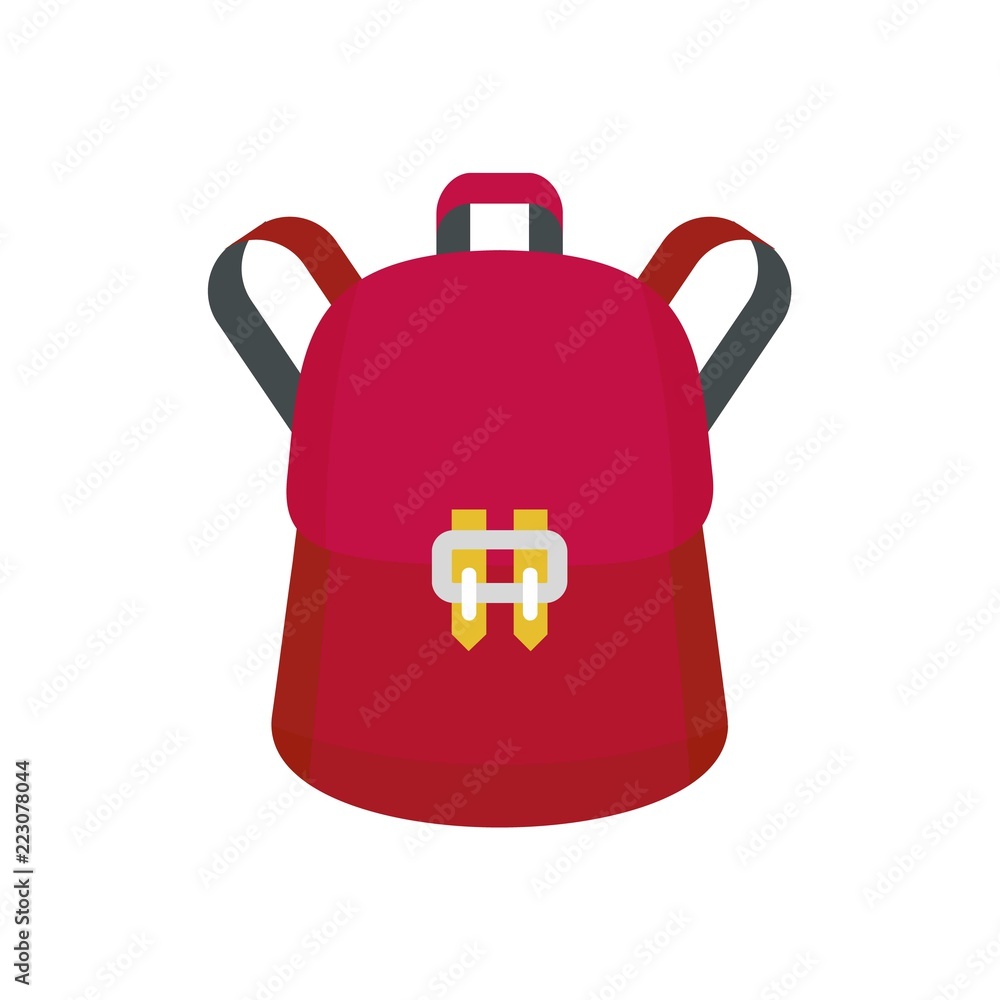Fototapeta premium Trendy backpack icon. Flat illustration of trendy backpack vector icon for web design