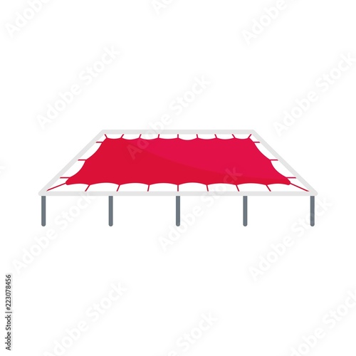 Big trampoline icon. Flat illustration of big trampoline vector icon for web design